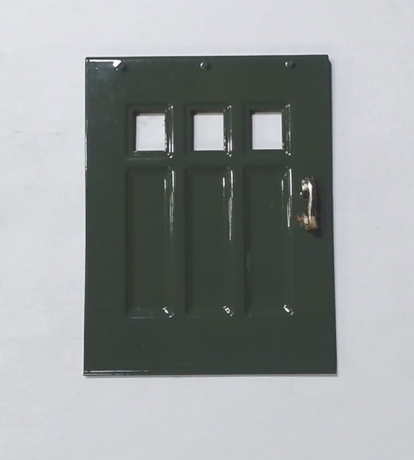 DOOR / BAGGAGE / LH / W/BRASS HANDLE / GREEN / TINPLATE STANDARD GAUGE STATE CAR 