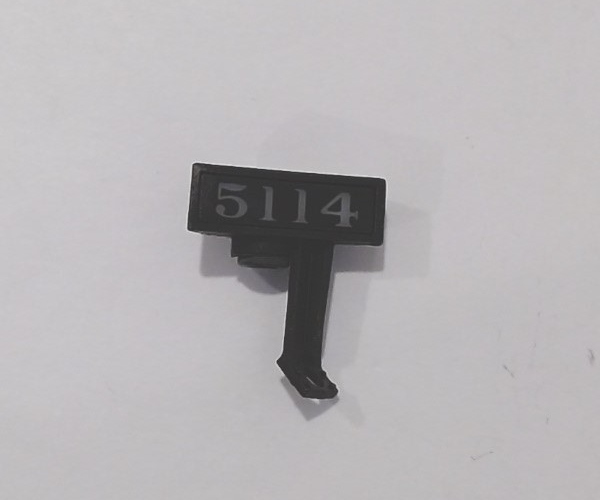 NUMBER BOARD / W/STAND / PAIR (LH & RH) / NP #5114 / LIGHTED / BOILER SIDES / PREMIER Z-6 CHALLENGER 4-6-6-4