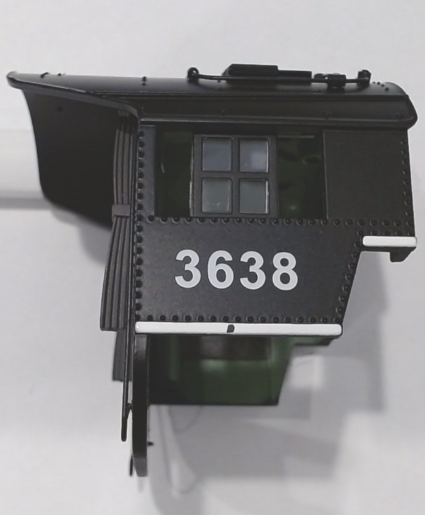 CAB / #835 / BLACK / W/CAB HANDRAILS / W/CAB CURTAINS / PS 2 & 3 / B&M / PREMIER P-47 PACIFIC 4-6-2
