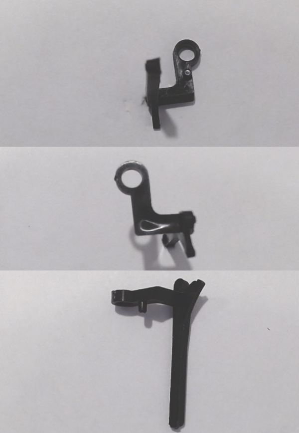 BRAKE SHOE / BLACK / RH / LONG TAB / 25.65mm TALL / PLASTIC / PREMIER STEAM