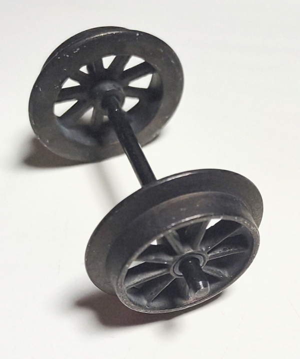 WHEEL & AXLE ASSEMBLY / SPOKED / TENDER TRUCK / PREMIER AMERICAN & ESE 4-4-0