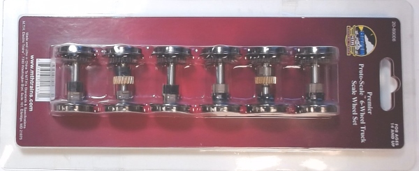 PROTO SCALE 3/2 6-WHEEL TRUCK SCALE WHEEL SET KIT