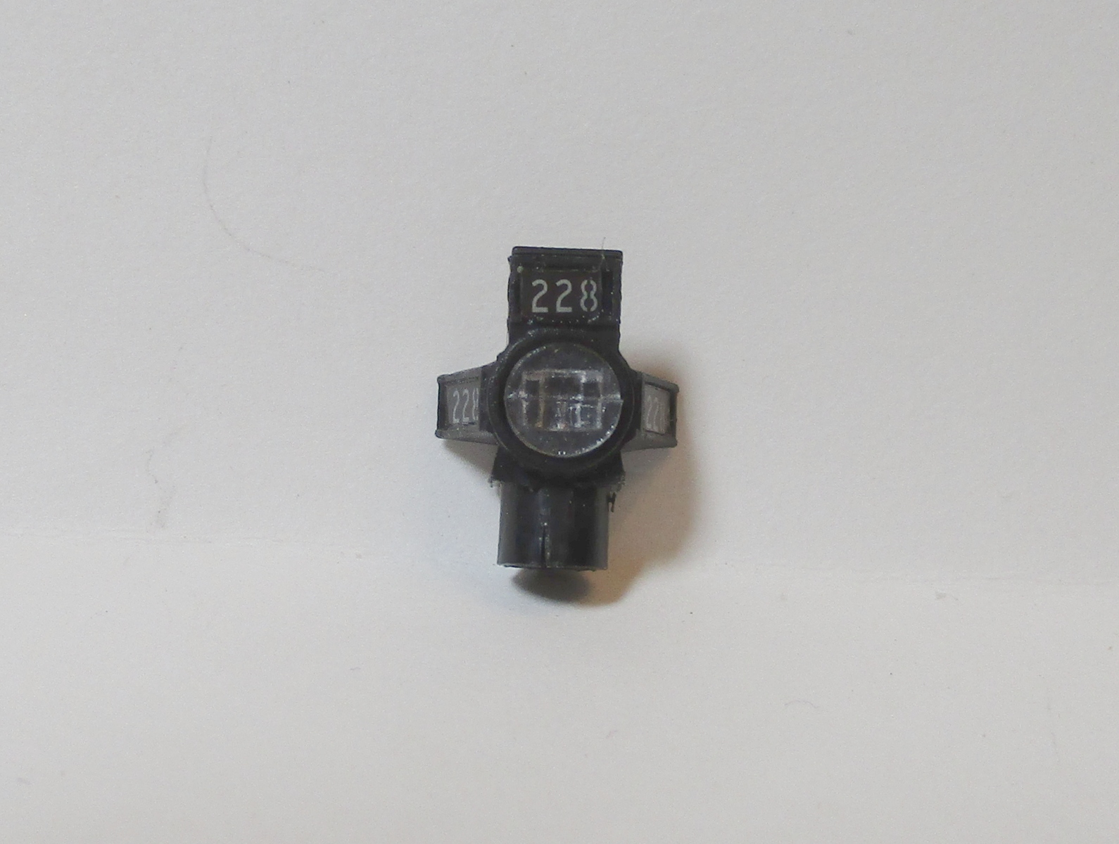 HEADLIGHT HOUSING / W/NUMBER PLATE & NUMBER BOARDS / #228 / HO SCALE YELLOWSTONE 4-8-8-2 