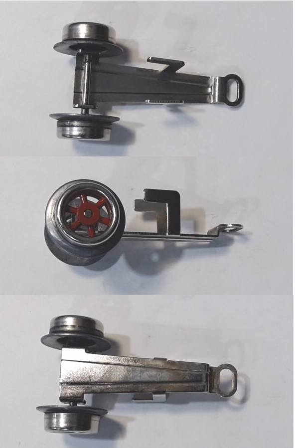 PILOT TRUCK / 2-WHEEL / SPOKED / RED / O GAUGE TINPLATE 260