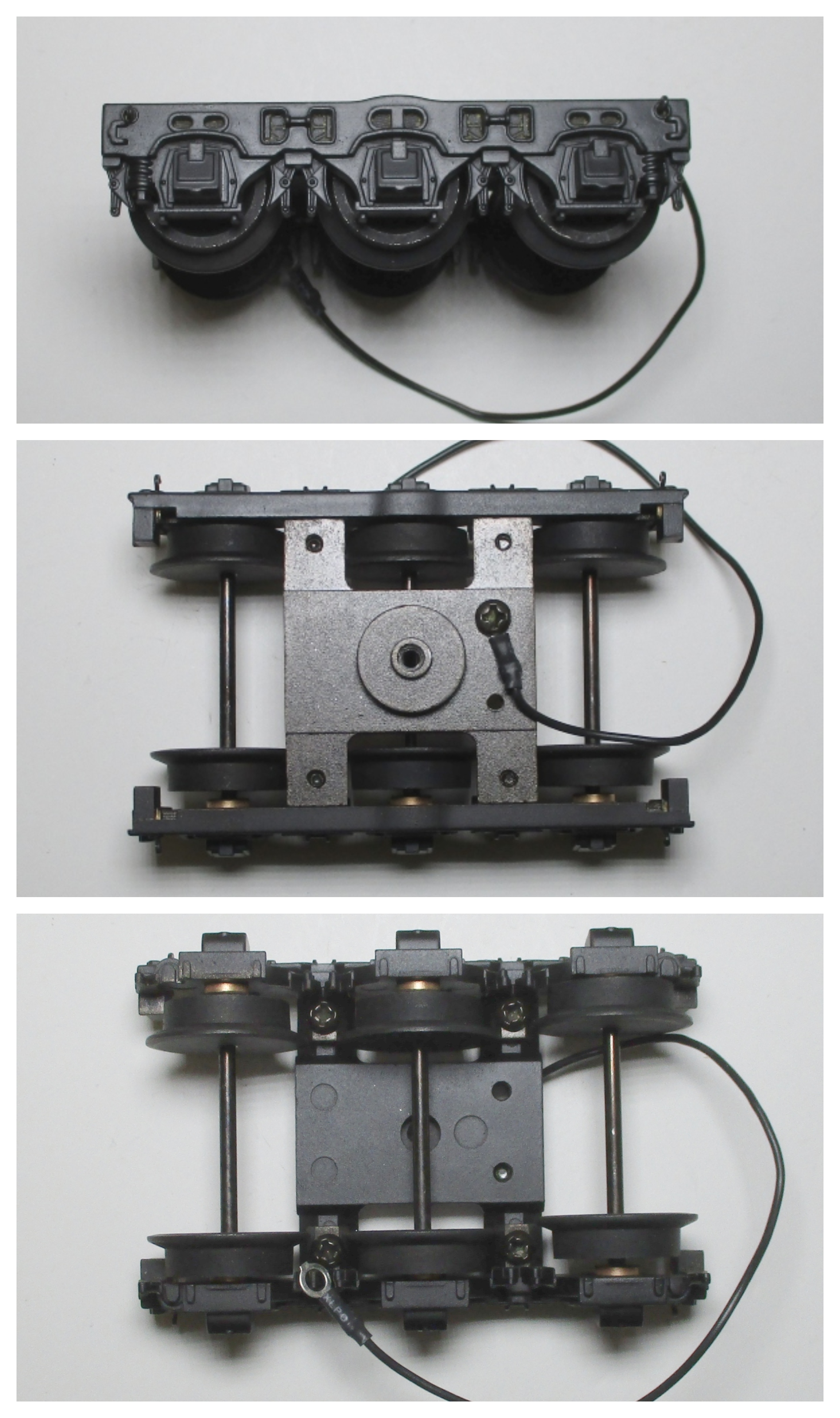 TENDER TRUCK / 6-WHEEL / BLACK / FRONT / W/O CHAINS / PS 2 & PS 3 / PREMIER CAB FORWARD