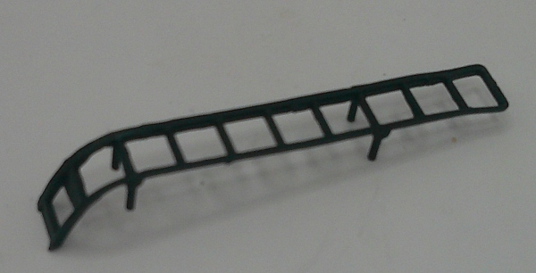 LADDER / 10-RUNG / BLACK / TENDER / W/CURVED TOP / HO SCALE GS-4 4-8-4