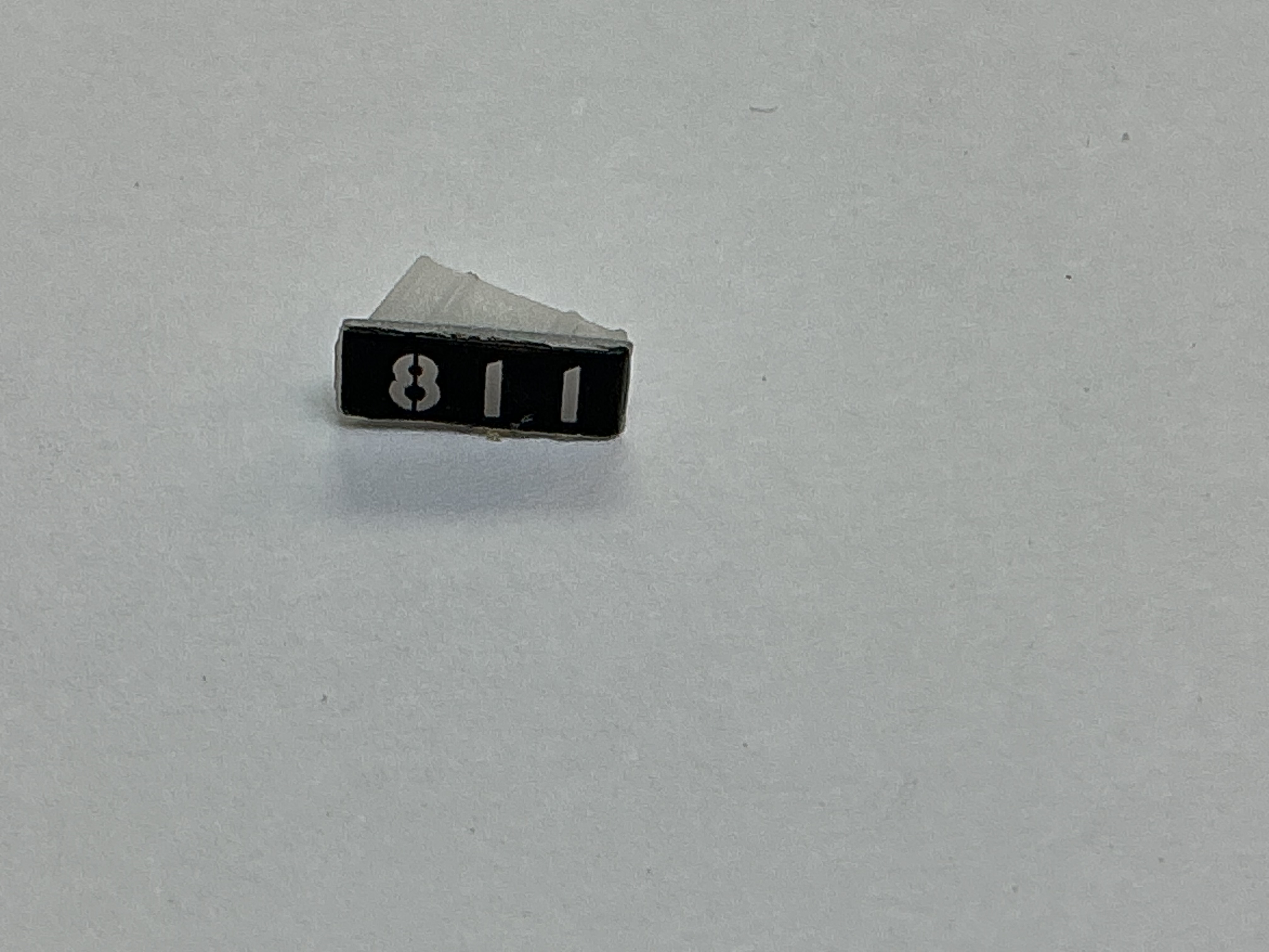 NUMBER BOARD / LENS ONLY / LH / #811 / PREMIER FEF 4-8-4