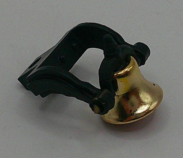 BELL & BRACKET / BRIGHT BRASS & BLACK / W/RED INNER / PREMIER HIAWATHA 4-6-4