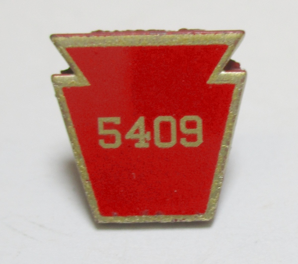 NUMBER BOARD / KEYSTONE / BOILER FRONT / #5409 / PREMIER K-4s 4-6-2