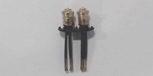 POP-OFF VALVE / DULL BRASS & BLACK / 2 VALVES / PREMIER BIG BOY 4-8-8-4