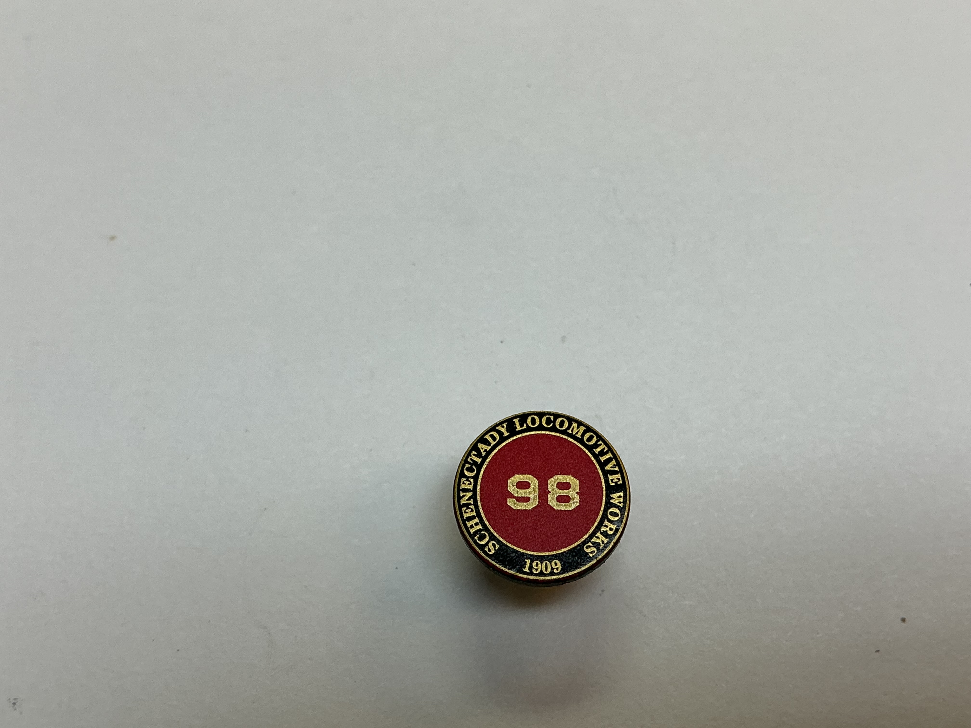 NUMBER BOARD / BOILER FRONT / #98 / PREMIER AMERICAN 4-4-0