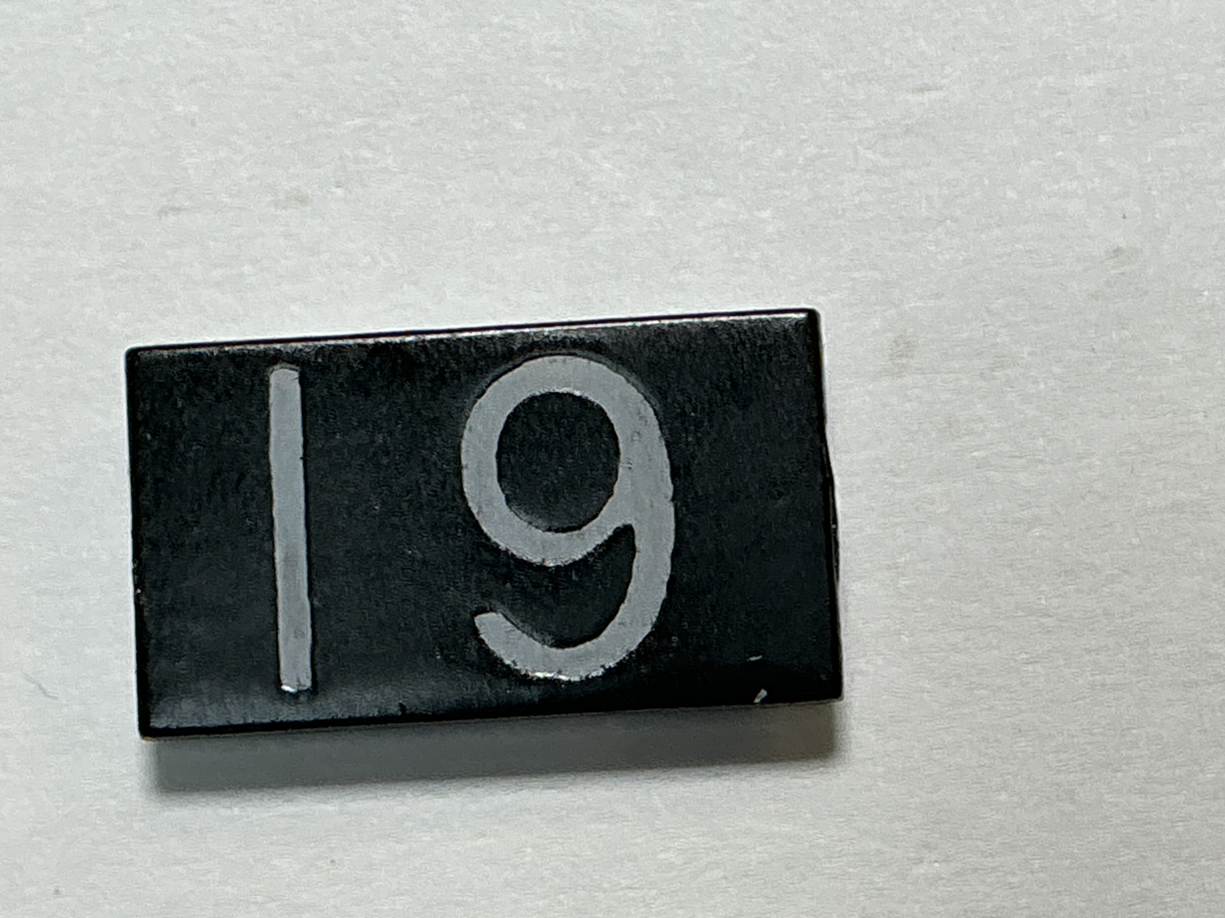 NUMBER BOARD / LH OR RH SIDE / LARGE / #19 / PREMIER ALCO PA-1