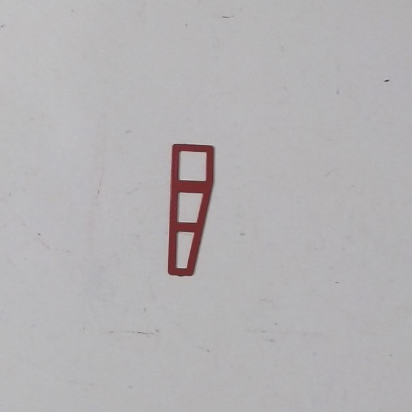 WINDOW / CAB / FRONT / RED / LH & RH / W/O GLASS / PREMIER HEAVY PACIFIC 4-6-2