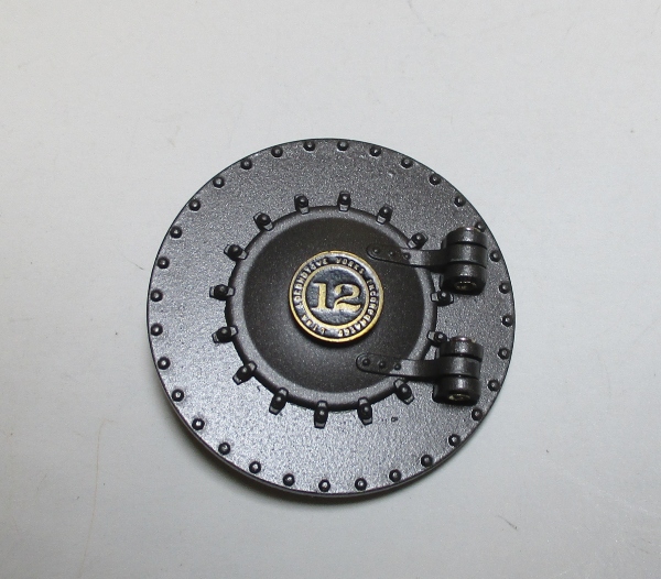 BOILER FRONT / W/SMOKE BOX DOOR / GUNMETAL GRAY / WVP&P #12 / PREMIER 4-TRUCK SHAY