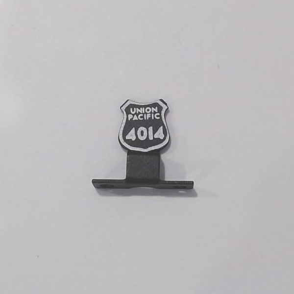 NAME PLATE / PILOT MOUNT / UP #4014 / PS 2 & 3 / PREMIER BIG BOY 4-8-8-4 