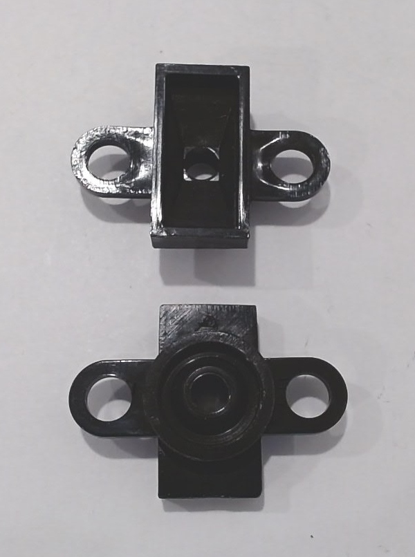 SMOKE FUNNEL / PLASTIC / 14.8mm W x 57.9mm L x 16.5mm H / TWO MOUNTING TABS