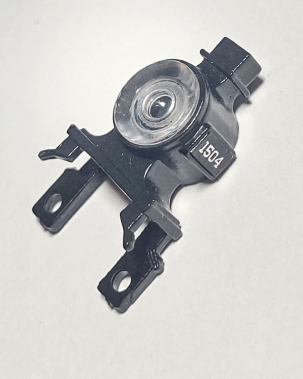 HEADLIGHT HOUSING / W/LENS / BLACK / #1504 / PREMIER AMERICAN & ESE 4-4-0