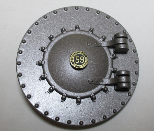 BOILER FRONT / W/SMOKE BOX DOOR / GUNMETAL GRAY / #59 / PREMIER 4-TRUCK SHAY