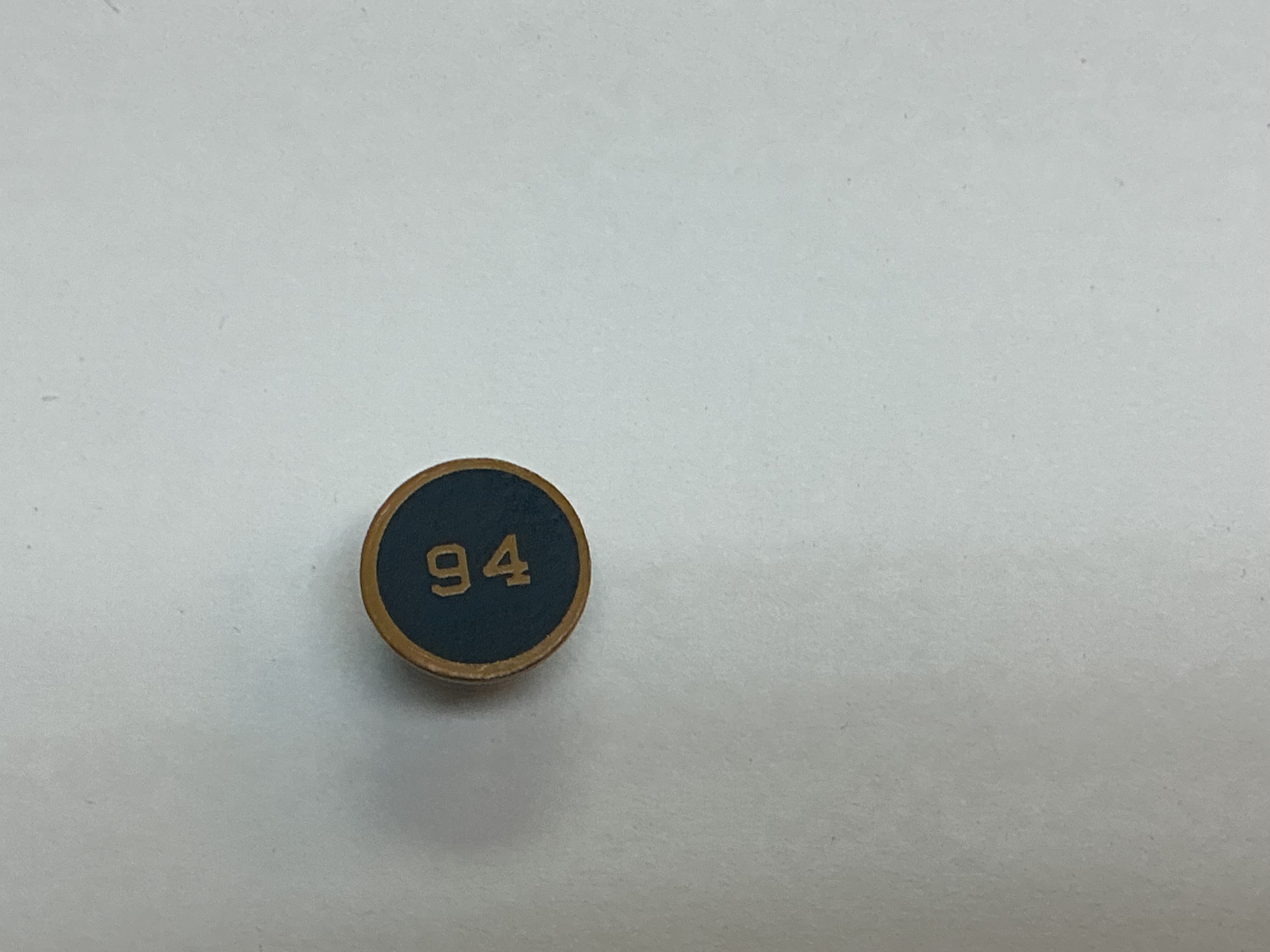 NUMBER PLATE / MOUNTS ON BOILER FRONT / BLACK / PRR #94 / PREMIER A-5 SWITCHER 0-4-0