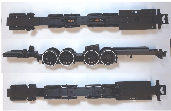 DRIVE BLOCK / 4 AXLE / BLACK WHEELS / W/WHITE WALLS / W/AIR PUMPS & BRAKE SHOES / PREMIER PRR S-1 6-4-4-6