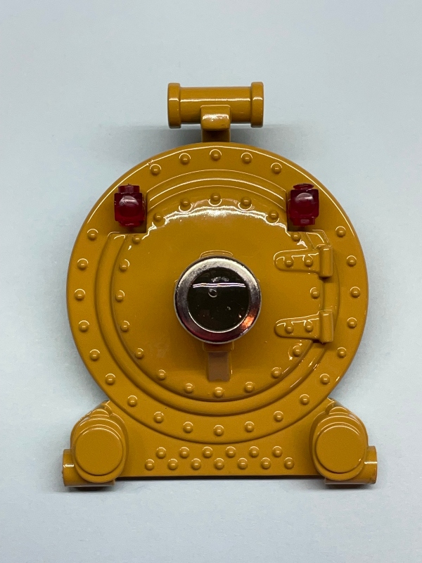 BOILER FRONT / DIE-CAST / DARK YELLOW W/NICKEL BEZEL / TINPLATE O GAUGE 263