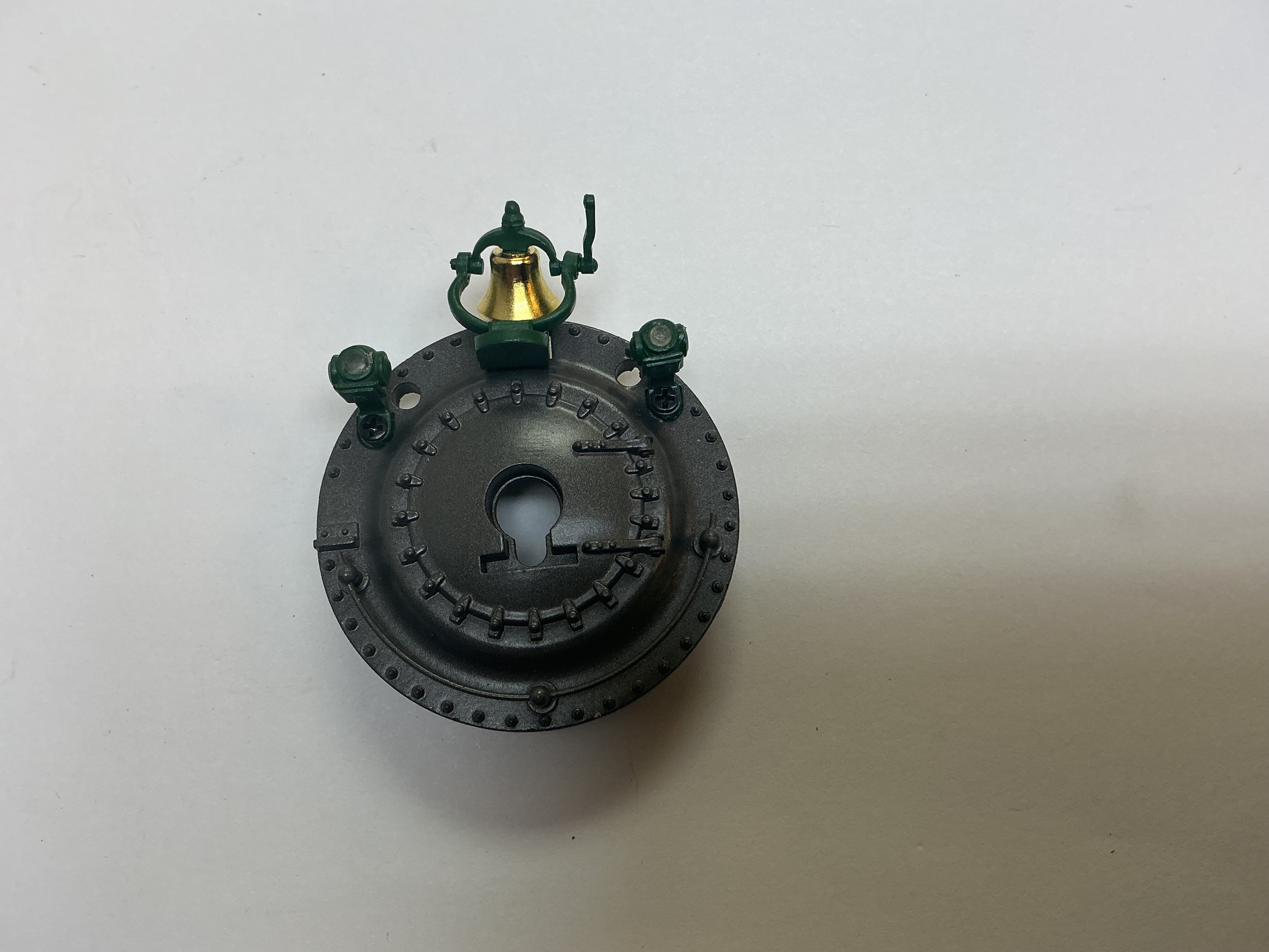 BOILER FRONT / W/O HEADLIGHT & NUMBER PLATE / W/CLASS LAMPS & GREEN CRADLE & BRASS BELL / PREMIER LIGHT MIKADO 2-8-2