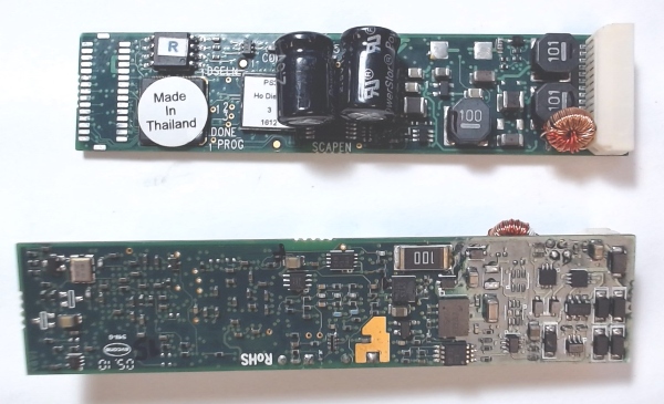 PROTOSOUND 3 / HO SCALE DIESEL / DC / RIGHT ANGLE HIROSE CONNECTORS / W/SUPER CAPS / NO SMOKE 