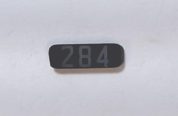 NUMBER BOARD / RF OR LR / PREMIER GP-9 / BURLINGTON #284