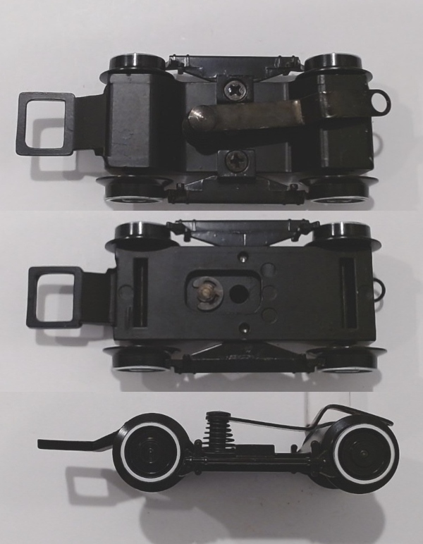 4-WHEEL PILOT TRUCK / BLACK / W/WHITE OUTLINED WHEELS / PREMIER GS-4 4-8-4