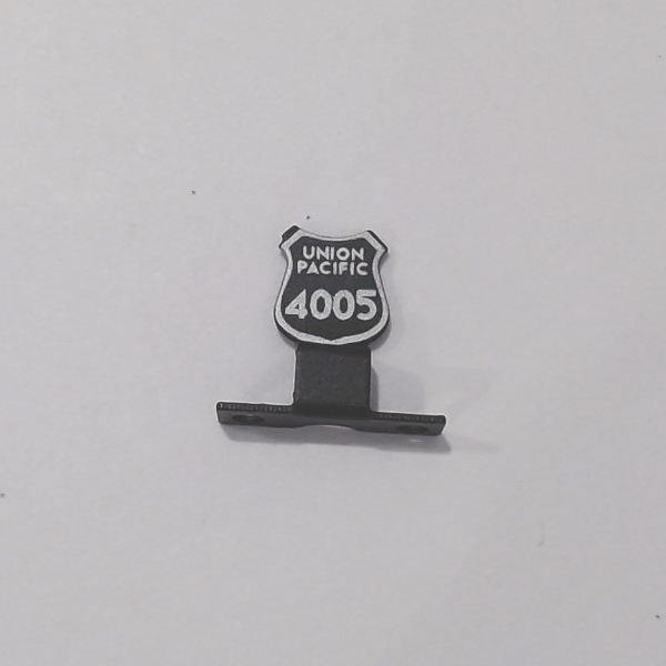 NAME PLATE / PILOT MOUNT / UP #4005 / PS 2 & 3 / PREMIER BIG BOY 4-8-8-4  