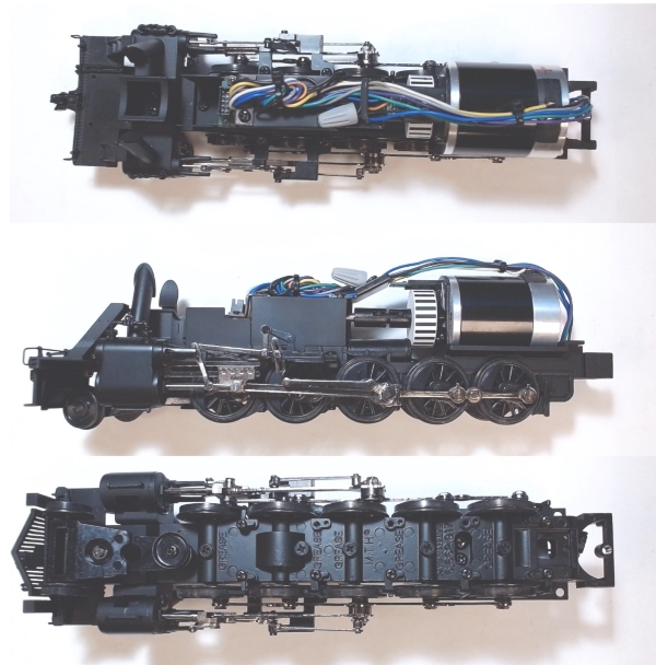 DRIVE BLOCK ASSEMBLY/ 10-WHEEL / W/3-2 PICKUPS / 2-RAIL / BLACK / PS-3 / PREMIER RUSSIAN DECAPOD 2-10-0