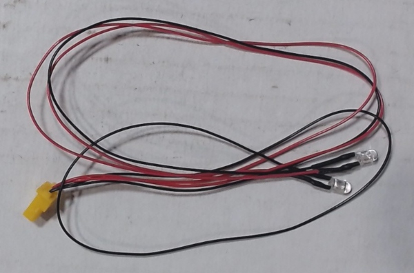 LED / SUNNY WHITE / 3mm O.D. / DOUBLE (2) / 268mm L LEADS / INTERIOR LIGHTS / PS 3 UPGRADE KIT 