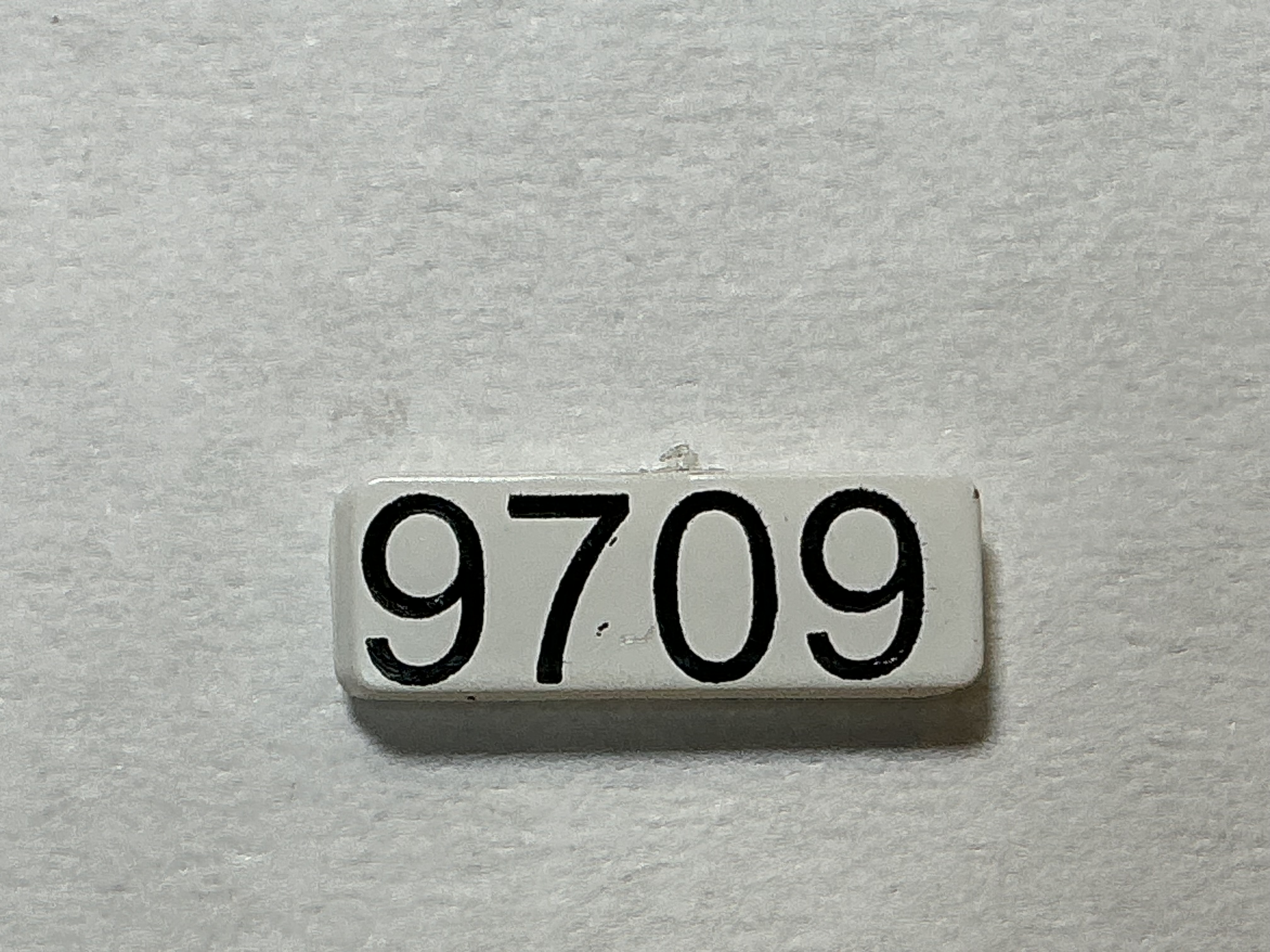 NUMBER BOARD / RH OR LH / FRONT OR REAR / #9709 / PREMIER GP-40