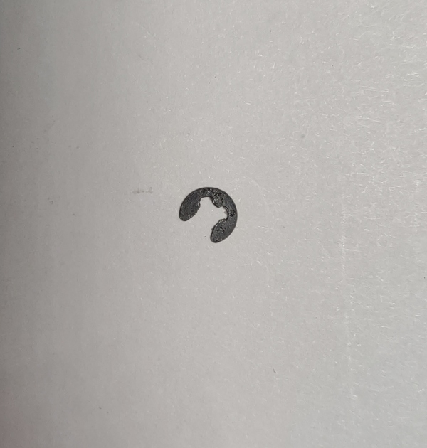 E-CLIP / METAL / 6mm x 0.5mm THK / BLACK / STANDARD GAUGE BILD-A-LOCO PROTODRIVE