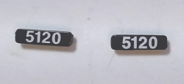 NUMBER BOARD / FRONT / 1 PAIR / PREMIER AC6000 / KCS #5120