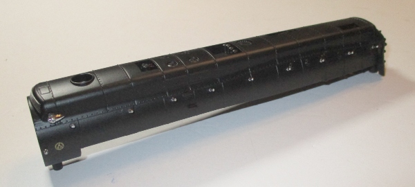 SHELL / UPPER BOILER HALF / W/O BOILER FRONT / W/O CAB / #607 / HO SCALE N&W J CLASS 4-8-4