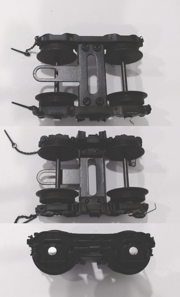 TENDER TRUCK / 4-WHEEL / FRONT / BLACK / #4018 / PS 2 / W/SILVER BEARING CAPS / PREMIER BIG BOY 4-8-8-4
