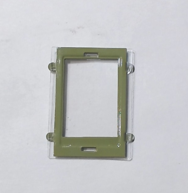 WINDOW / W/CLEAR LENS / GREEN / TINPLATE STANDARD GAUGE STATE CAR SOLARIUM CAR