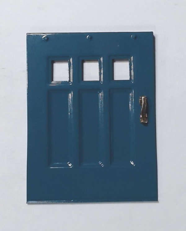 DOOR / BAGGAGE / LH / W/BRASS HANDLE / BLUE / TINPLATE STANDARD GAUGE STATE CAR 