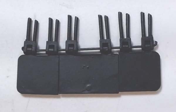 WATER HATCHES / TENDER / SET OF 3 / RECTANGULAR / BLACK / PREMIER H-10 2-8-0