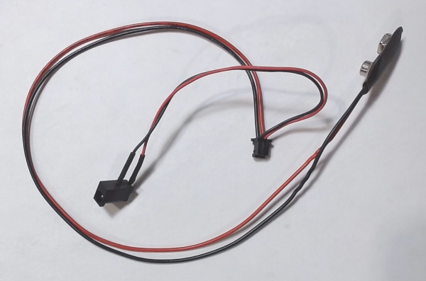 9V BATTERY LEAD / W/CHARGING PORT / 200mm LONG / PS2 5V / USE BC0000224