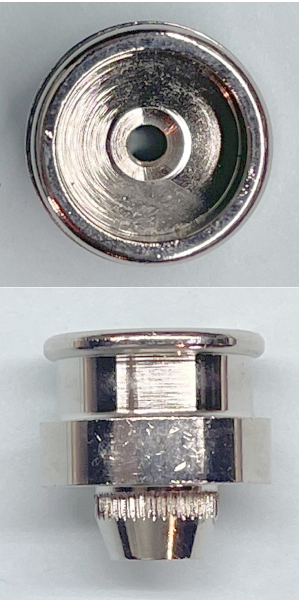 SMOKE STACK / TRADITIONAL / NICKEL / 6-32 THREAD / TINPLATE STANDARD GAUGE 4696