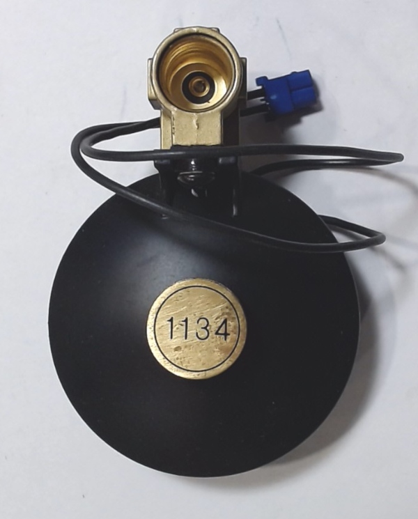 BOILER FRONT / COMPLETE / W/BRASS HEADLIGHT / 1134 NAME PLATE / SATIN BLACK / TINPLATE STANDARD GAUGE IVES 1134 & DORFAN 1134