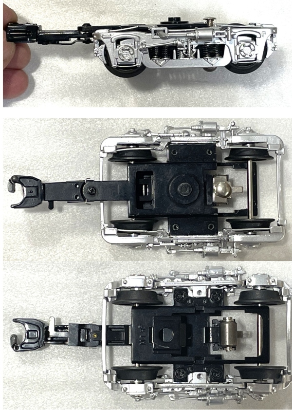 TRUCK / PASSENGER / 2-AXLE / W/HIDDEN TAB / W/PICK UP / SILVER / OBSERVATION END / PREMIER 70' STREAMLINED CARS