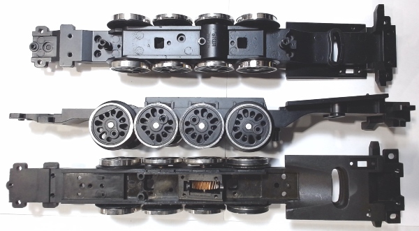 DRIVE BLOCK / 4-AXLE / USE BE-1200023 MOTOR W/MS005-M24 WORM / USE EI-0000001 GEAR BOX COVER / 16mm DOG BONE / BOX POK DRIVERS / RAILKING N&W J 4-8-4