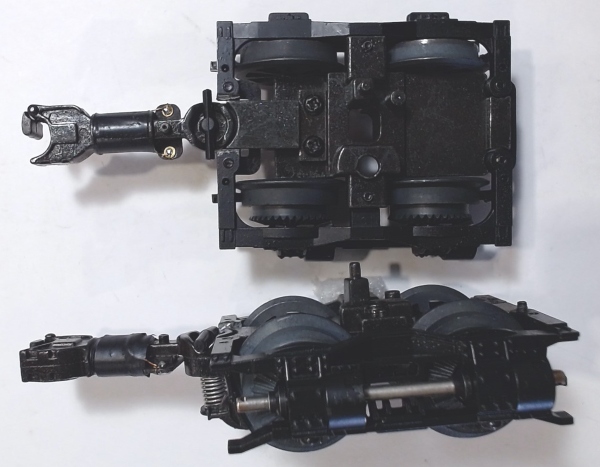 4-WHEEL TRUCK / TENDER REAR / BLACK / W/DRIVE SHAFT / W/O YOKE / W/PROTO-COUPLER / PS-1 / PREMIER 4-TRUCK SHAY