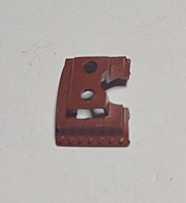 BOILER SUPPORT / CENTER OF STEAM CHEST / BROWN / PREMIER AMERICAN 4-4-0