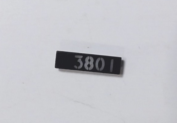 LENS / NUMBER BOARD / LH & RH / D&RGW #3801 / PREMIER CHALLENGER 4-6-6-4