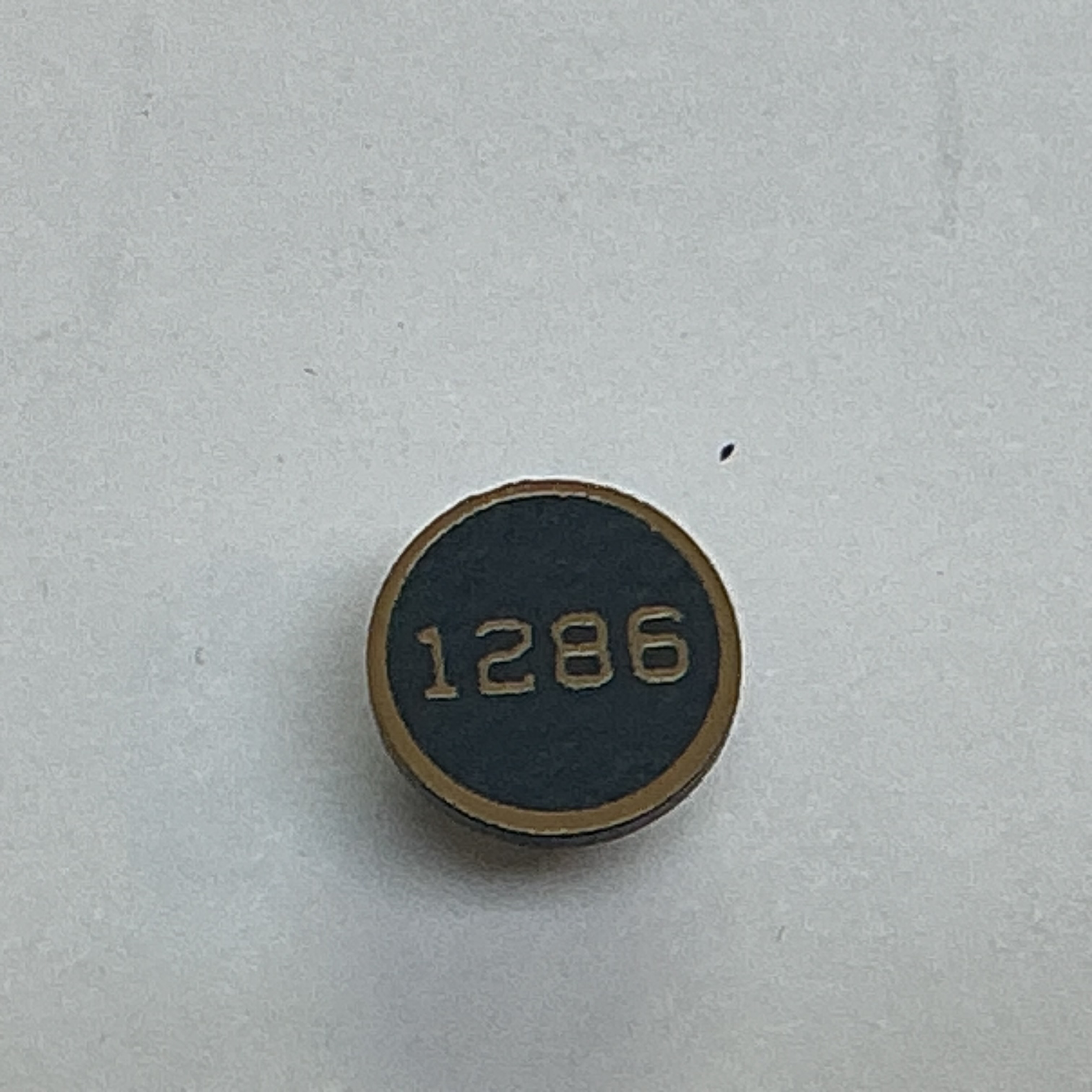 NUMBER PLATE / MOUNTS ON BOILER FRONT / #1286 / PREMIER L-1 MIKADO 2-8-2