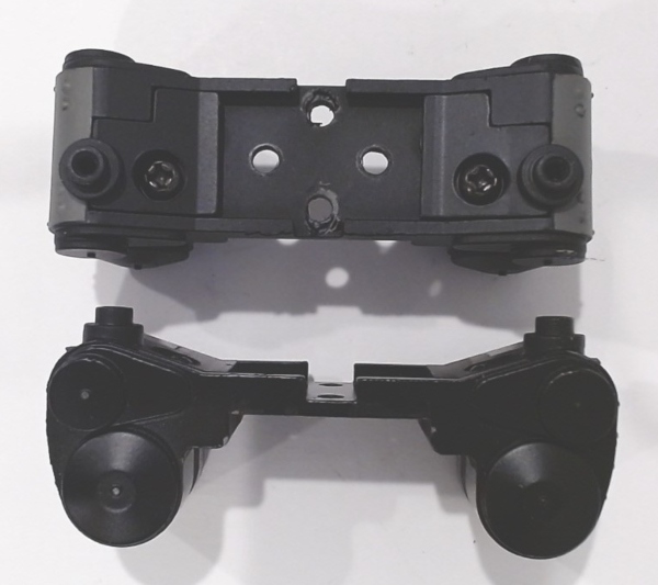 STEAM CHEST / FRONT ENGINE / BLACK & GRAY / W/THREADED PIVOT PIPE HOLES / PREMIER CHALLENGER 4-6-6-4